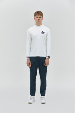 Unisex Casual Heat it up Stretch Half Neck Long Sleeve Shirt (IVORY)_IVORY-a