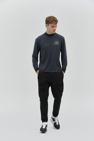 Men Stretch Water Repellent Jogger Doing Pants (BLACK)_BLACK-a