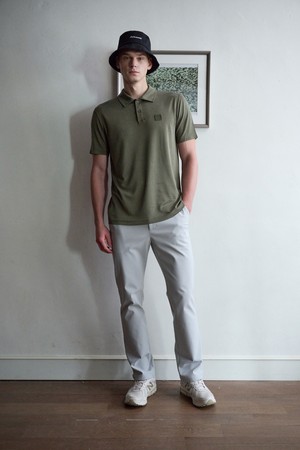 Mens Straight Fit Basic Pants (LIGHT GRAY)_GREY-a