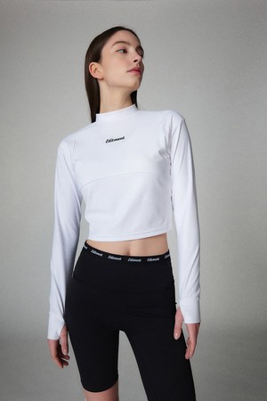 Women Logo Band 8 Biker Shorts (BLACK)_BLACK-a