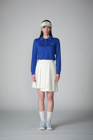 Womens Premium Silk Modal Pique Shirts (BLUE)_BLUE-a