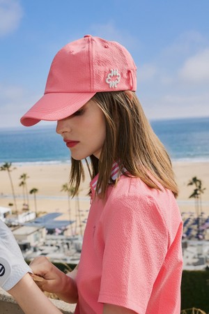 Iconic Logo Baseball Cap (CORAL)_PINK-a