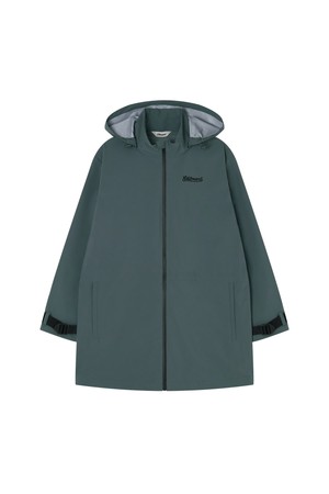 Mens Windproof and Waterproof Hooded Rain Jacket (KHAKI)_GREEN-a