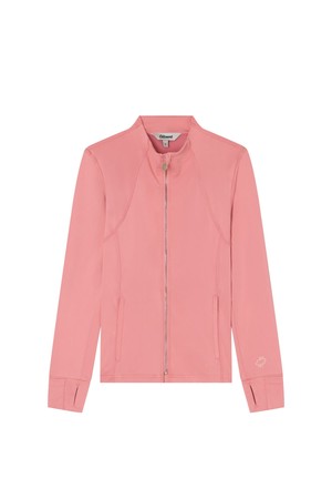 Womens Breathable Slim-Fit Performance Jacket (CORAL)_PINK-a