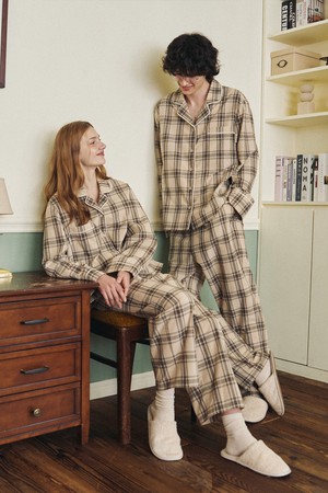 벤자민 긴팔 여성페어 베이지 (30수)_BEIGE-a