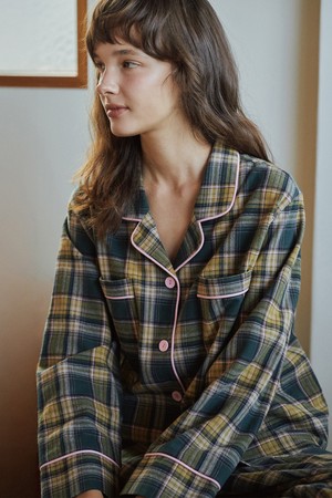 멜로 긴팔 여성페어 그린 (21수)_GREEN-a