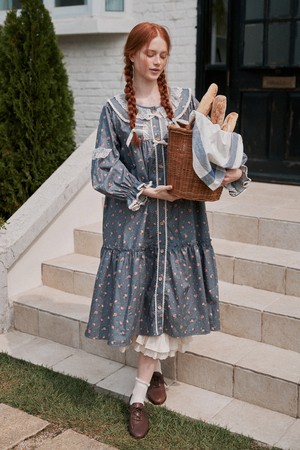 앤의 꽃말 긴팔 원피스 그레이 (30수)_GREY-a