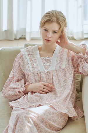 로나 긴팔 투피스 핑크 (40수)_PINK-a