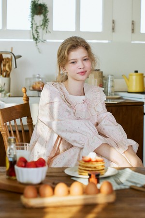 쥬엘리 긴팔 원피스 라이트핑크 (40수)_PINK-a