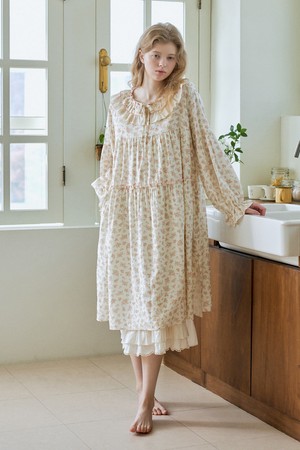 블리스 긴팔 원피스 크림 (32수)_IVORY-a