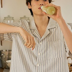 엘라빈 반팔 남성페어 아이보리 (75D)-a