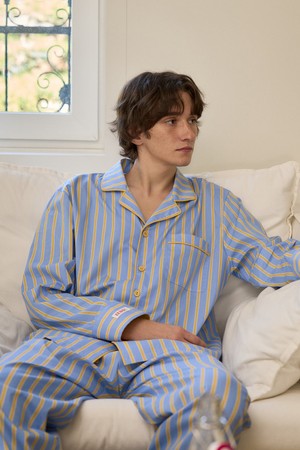 레브 긴팔 남성페어 블루 (40수)_BLUE-a