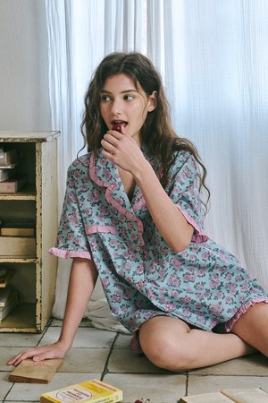 라비앙로즈 반팔 여성페어 스카이 (40수)_BLUE-a