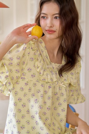 플리티 반팔 투피스 레몬 (40수)_YELLOW-a