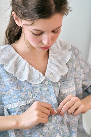 티아리 반팔 여성페어 블루 (40수)_BLUE-a