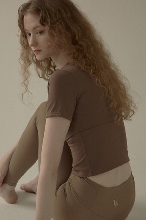 #skin3 스킨웨어 반팔티_BROWN-a