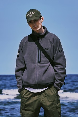 우븐 믹스 플리스 자켓 GREY