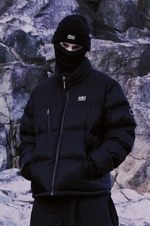 하이넥 스포티 다운 자켓 BLACK