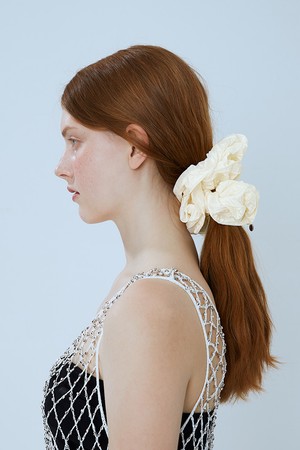 클라우드 셔링 스크런치 (아이보리)