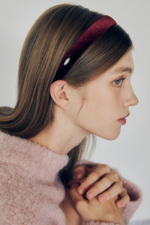 슬림 벨벳 헤어밴드 (3color)