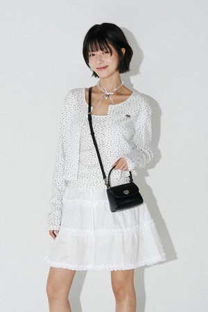 플로럴 가디건 세트 (아이보리)