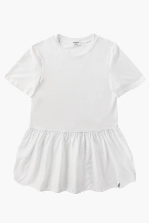 프릴 레이어드 티셔츠 (화이트)