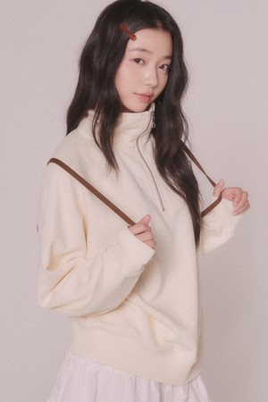 반집업 스웨트셔츠 (2color)