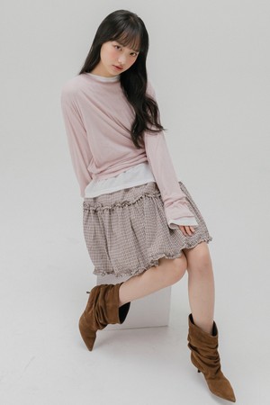 시스루 립 티셔츠 (3color)