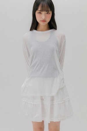 시스루 립 티셔츠 (3color)