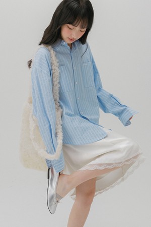 투포켓 스트라이프 셔츠 (2color)