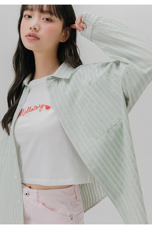 투포켓 스트라이프 셔츠 (2color)