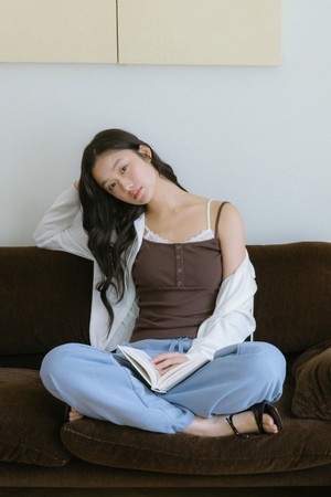 레이스 레이어드 나시 탑 (2color)