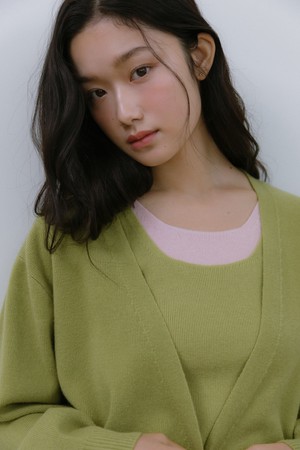 소프트 V넥 니트 가디건 (3color)