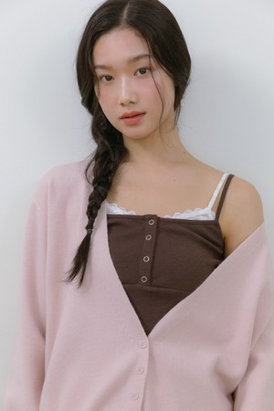 소프트 V넥 니트 가디건 (3color)