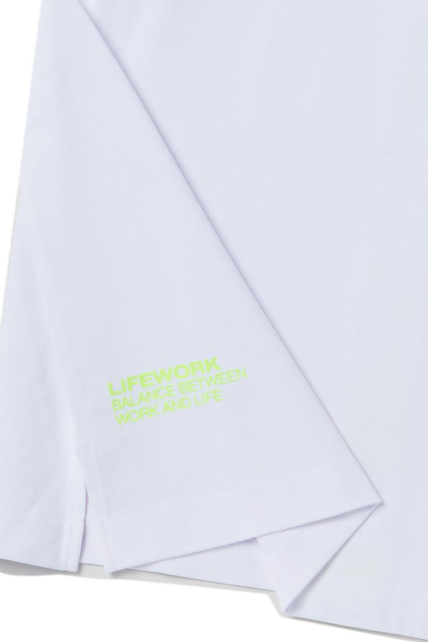 LIFEWORK - 반팔티셔츠 - 네온 와펜 반팔티셔츠