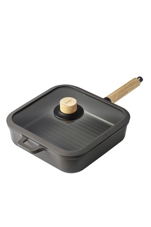 닥터하우스 보스크 인덕션 주물 사각 그릴 후라이팬 26cm