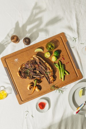 닥터하우스 데일리 우드 압축 도마[대]_다크브라운