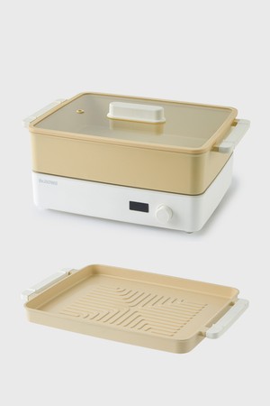 닥터하우스 도란도란 전기 핫플레이트 멀티쿠커 풀세트 (팬+냄비) 리드옐로우