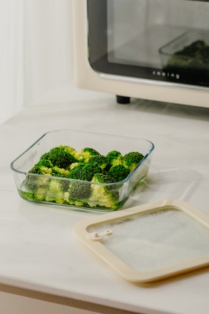 닥터하우스 글림 내열유리 진공 밀폐용기 정사각 1700ml