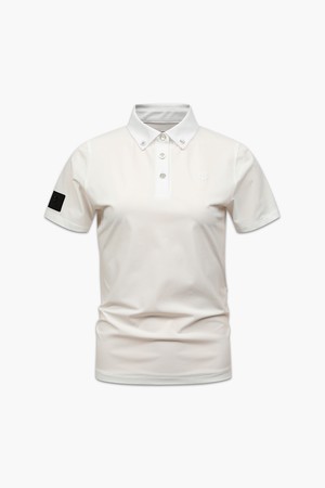 여성 하프 슬리브 폴로 티셔츠_I42FTS13_WHITE-a