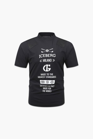 남성 숄더 포인트 크루넥 티셔츠_I42MRS72_BLACK-a