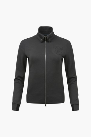 여성 수퍼스트레치 울저지 집업_I43FFJ1109_BLACK-a