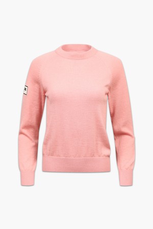 여성 퓨어 캐시미어 시그니처 크루넥_I43FSW1114_PINK-a