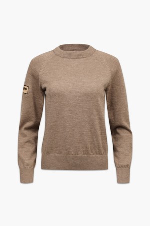 여성 퓨어 캐시미어 시그니처 크루넥_I43FSW1174_BEIGE-a