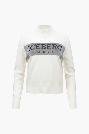 여성 시그니처 하이넥 풀오버_I43FSW1302_IVORY-a