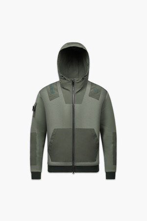 남성 테크니컬 저지 하이브리드 집업_I43MFJ7146_KHAKI-a