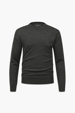 남성 퓨어 캐시미어 시그니처 크루넥_I43MSW1108_GREY-a