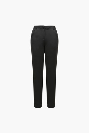 여성 플러피 저지 팬츠_I44FFP1109_BLACK-a