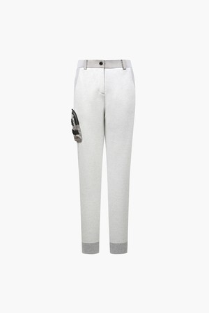 여성 브러쉬드 니트 하이브리드 조거_I44FFP7405_GREY-a