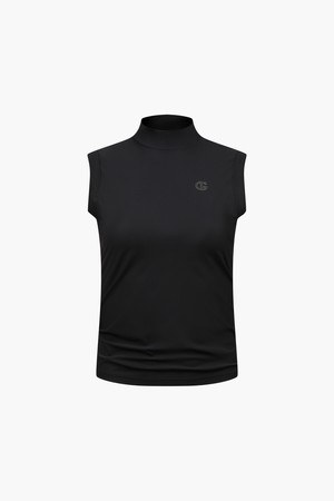 여성 브리더블 하이넥 슬리브리스_I52FTS13_BLACK-a